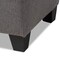 Baxton Studio Michaela Modern Grey Upholstered Storage Ottoman 146-8348 - alternate 6
